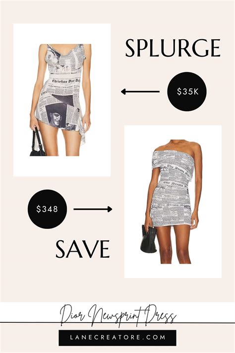 dior newspaper dress dupe amazon